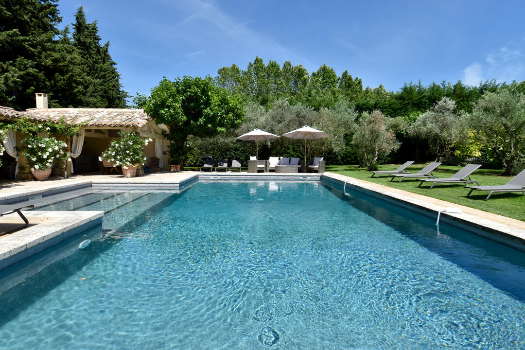 Groot vakantiehuis met verwarmd zwembad en tennisbaan 4 - Le Mas d\'Oppède: Villa: Pool