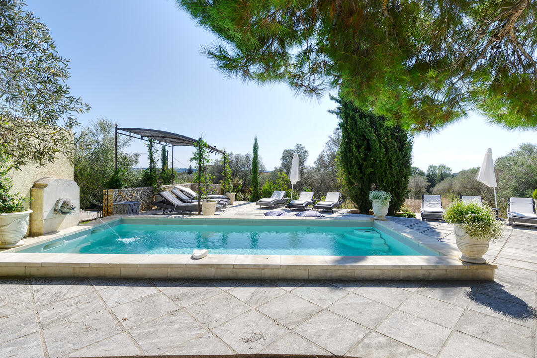 Villa met verwarmd zwembad in de buurt van Fontvieille 6 - Le Mas des Olives: Villa: Pool