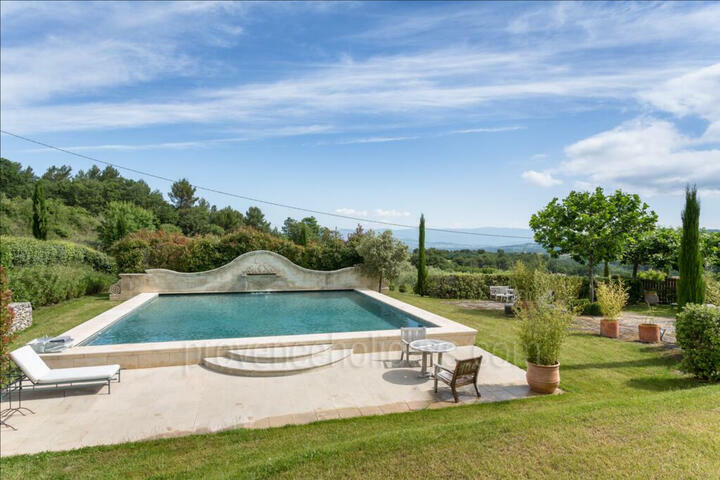 Uitzonderlijke woning met prachtig uitzicht op de Luberon 2 - Mas Trigaud: Villa: Pool