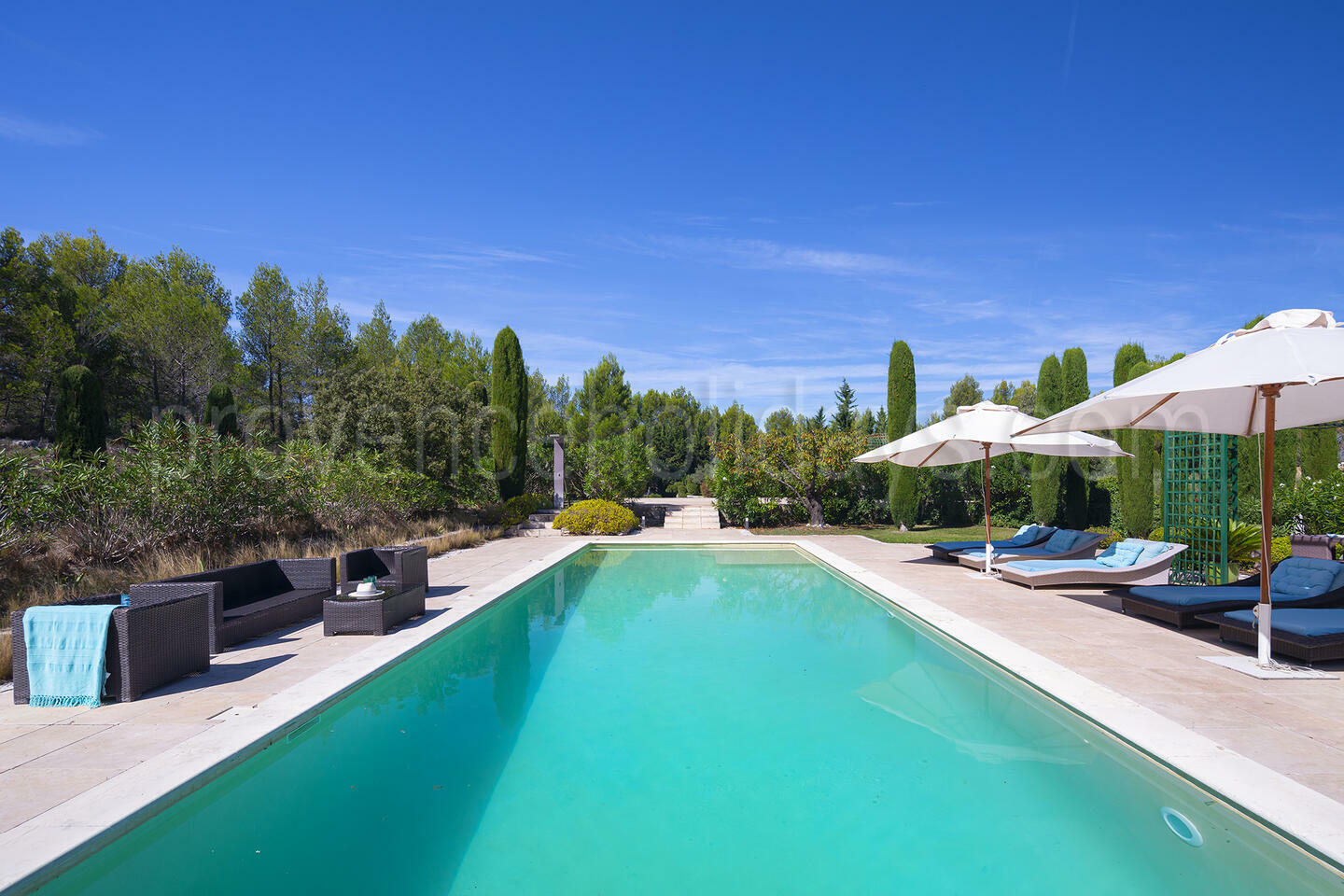 Contemporary Villa with Heated Pool and Air Conditioning 1 - La Villa des Oliviers: Villa: Pool