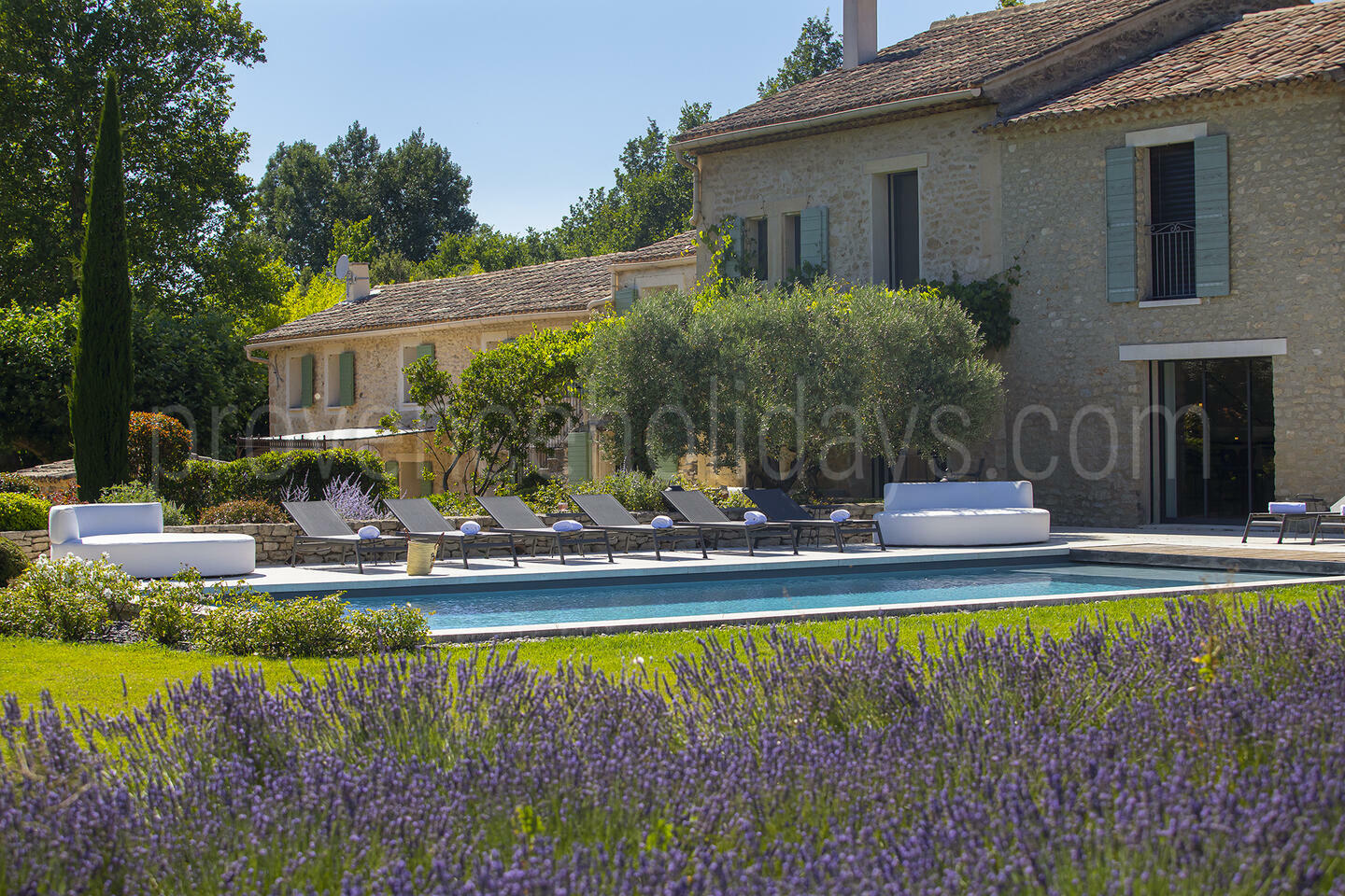 Exceptional Property with Tennis Court and Two Heated Pools 1 - Mas du Carlet: Villa: Exterior