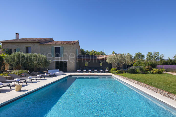 Exceptional Property with Tennis Court and Two Heated Pools 2 - Mas du Carlet: Villa: Pool
