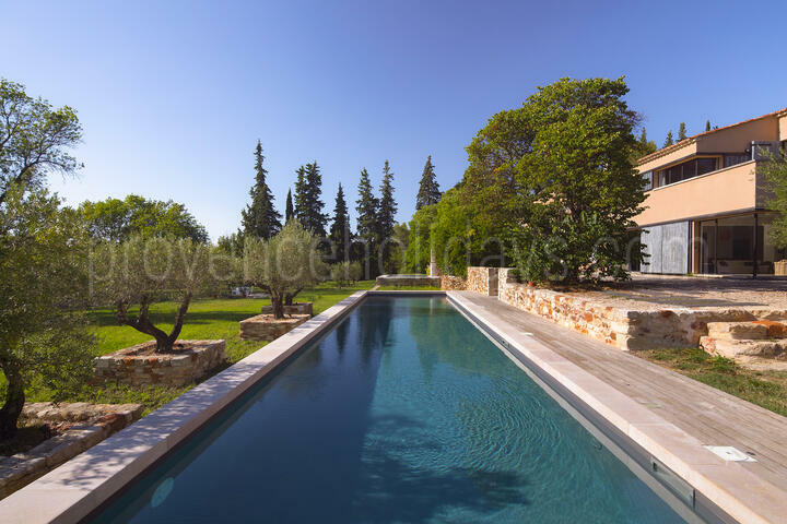 Schöne Ferienwohnung mit beheiztem Pool in der Nähe von Gordes und Roussillon 3 - Domaine des Vaines: Villa: Pool
