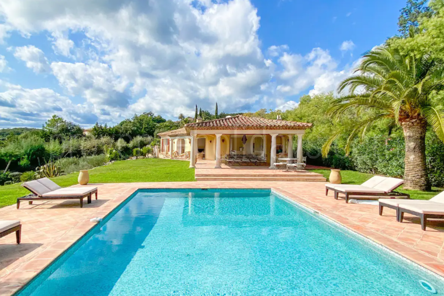 Pet-Friendly Villa with Heated Pool near the Beach 1 - Villa du Palmier: Villa: Pool