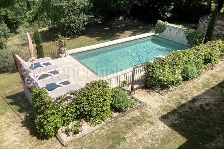 Huisdiervriendelijke vakantiewoning met verwarmd zwembad dicht bij Apt 2 - Mas d\'Apt: Villa: Pool