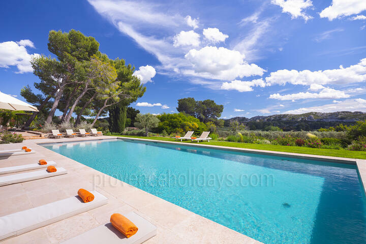 Beautiful Farmhouse in Alpilles with Stunning Views 2 - Mas des Cyprès: Villa: Pool