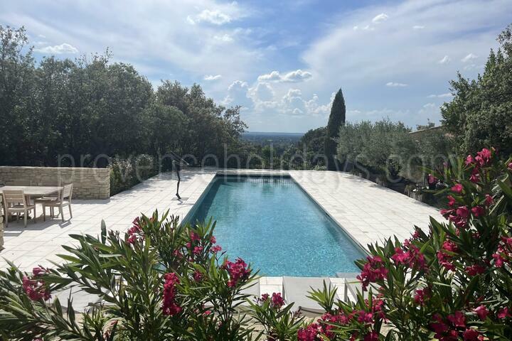 Charmante Ferienwohnung mit beheiztem Pool und Klimaanlage in Lagnes 2 - Maison Lagnes: Villa: Pool