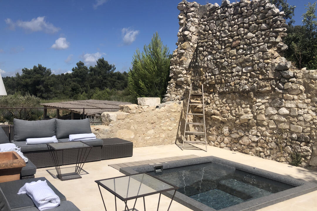Fully-Renovated Farmhouse with Heated Pool and Jacuzzi 7 - Mas des Baux: Villa: Exterior