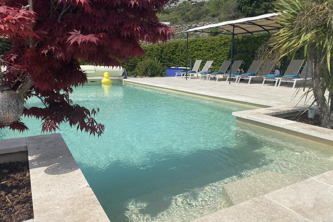 Onlangs gerestaureerd landhuis met verwarmd zwembad 7 - Bastide des Chênes: Villa: Pool