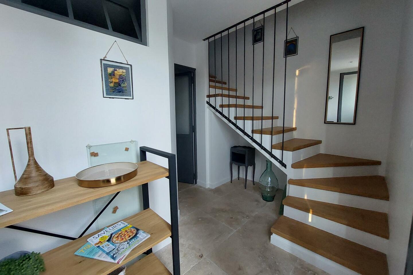 47 - La Maison de Village: Villa: Interior - Guest House leading upstairs