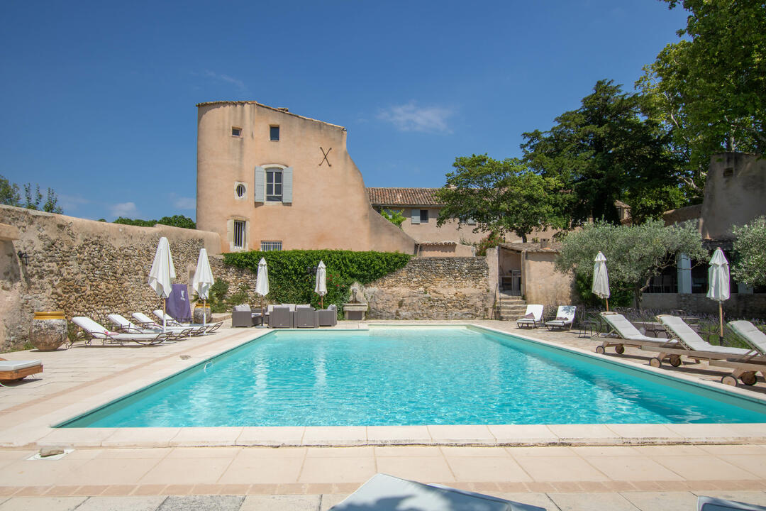 Exceptional medieval Templar bastide in the Ventoux Valley 6 - Château des Templiers: Villa: Pool