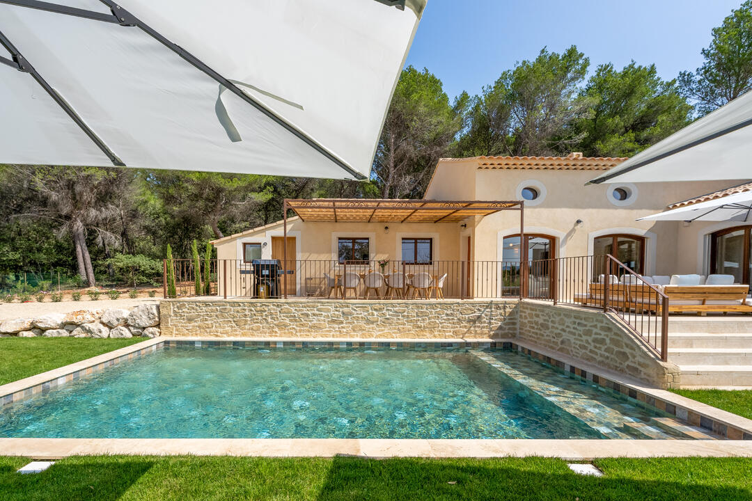 Gezinsvriendelijke villa dicht bij Lourmarin, met airconditioning en een verwarmd zwembad 6 - Villa Félicité: Villa: Pool