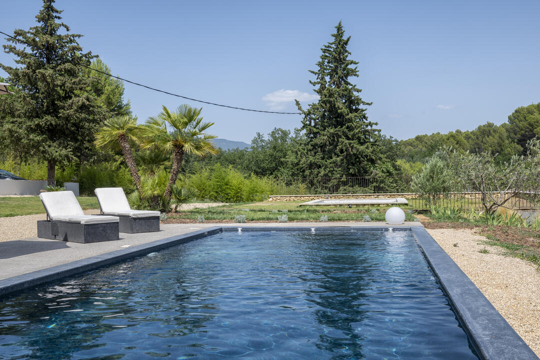 Villa in the heart of the Luberon countryside 6 - Villa de Laval: Villa: Pool