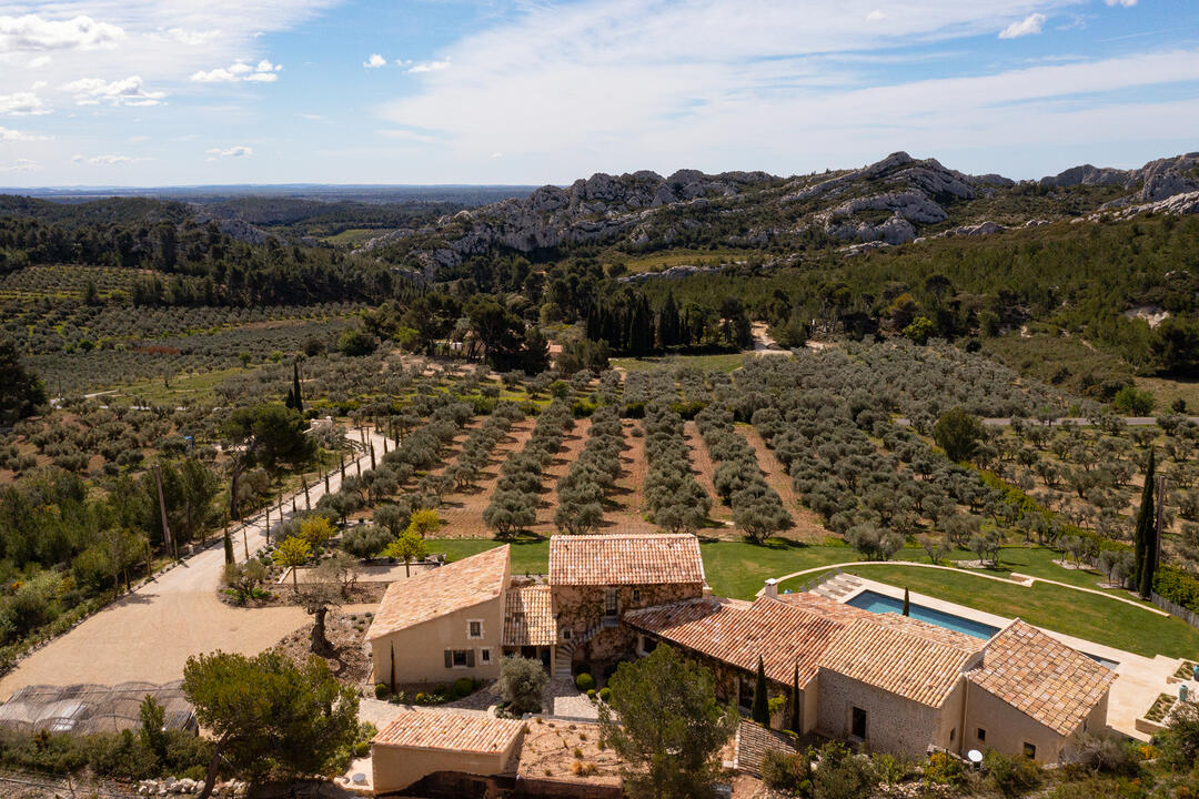 A panoramic view in the heart of the Alpilles 4 - Mas des Collines: Villa: Exterior