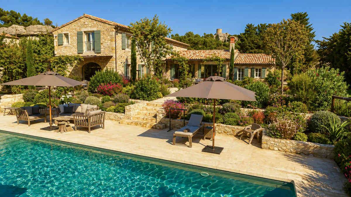 Exceptional villa on foot from the village of Eygalières