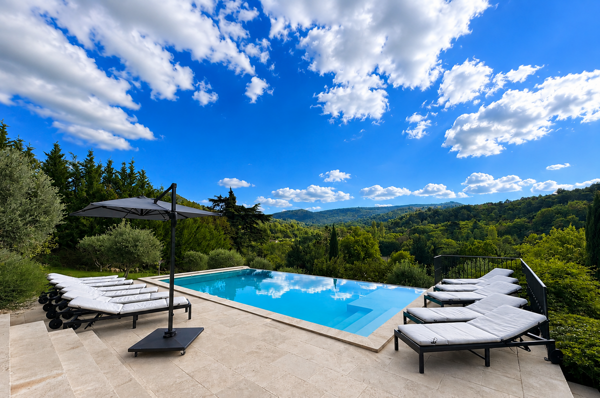 0 - Villa with a view in Apt: Villa: Pool