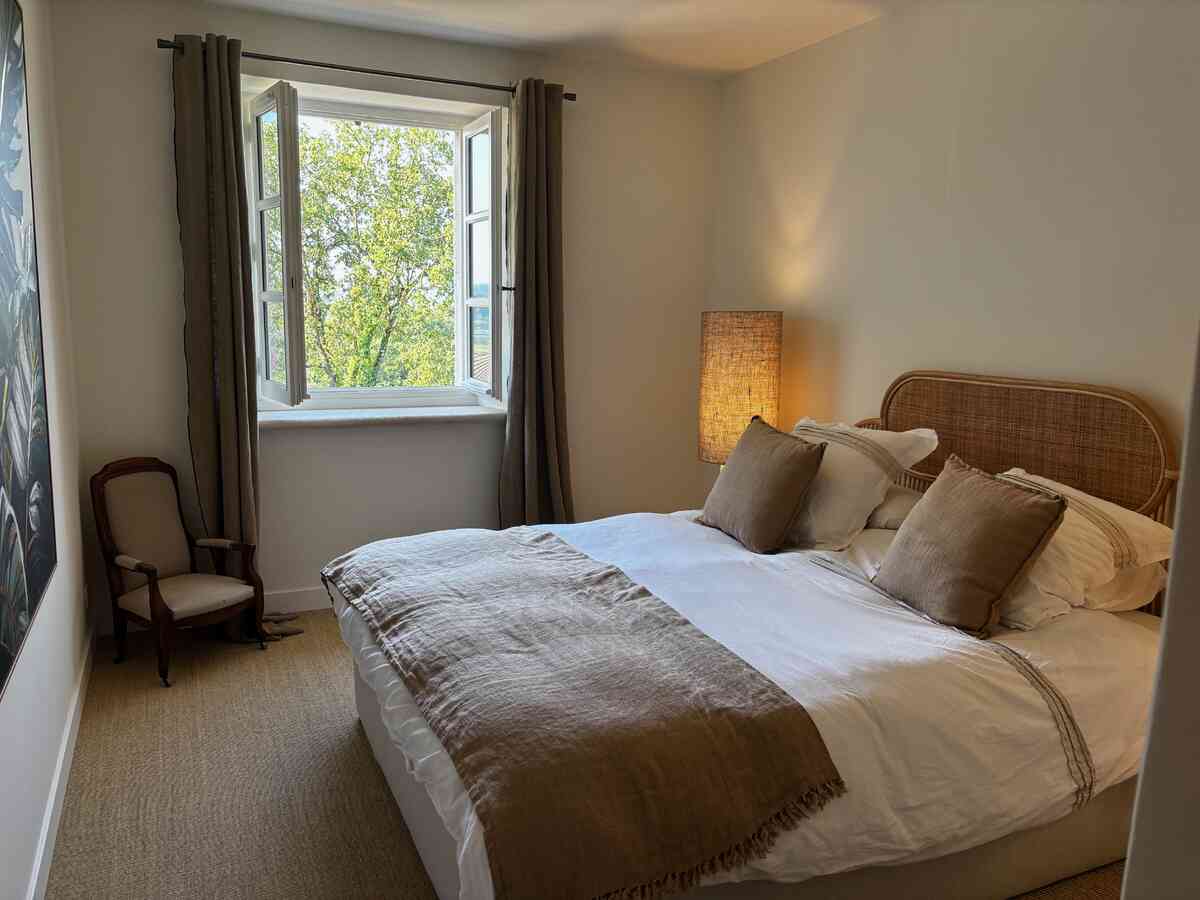 41 - Exceptional, renovated stone farmhouse: Villa: Bedroom