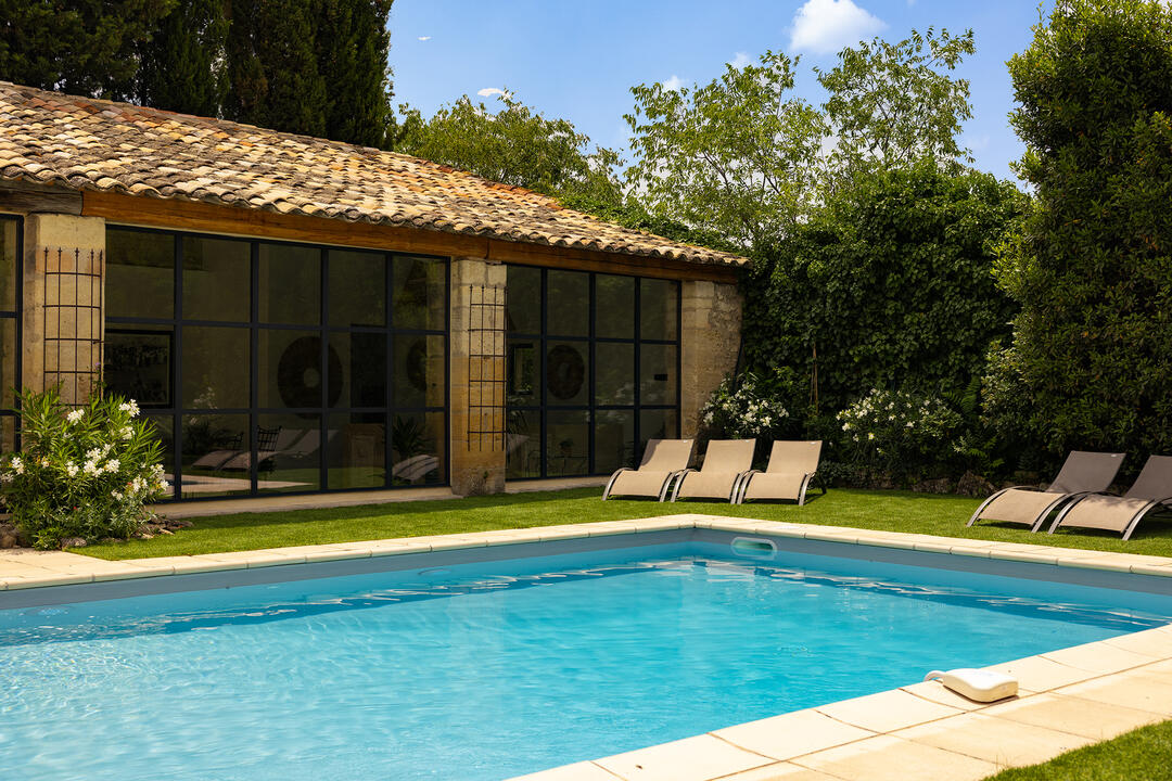 Haustierfreundliches Luxusanwesen mit beheiztem Pool 7 - La Bâtisse d\'Uzès: Villa: Pool