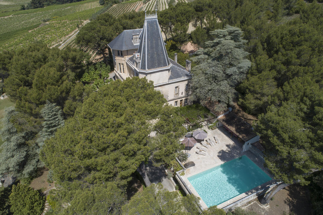 Château de luxe pour 12 personnes en Provence 7 - Château Vacqueyras: Villa: Exterior