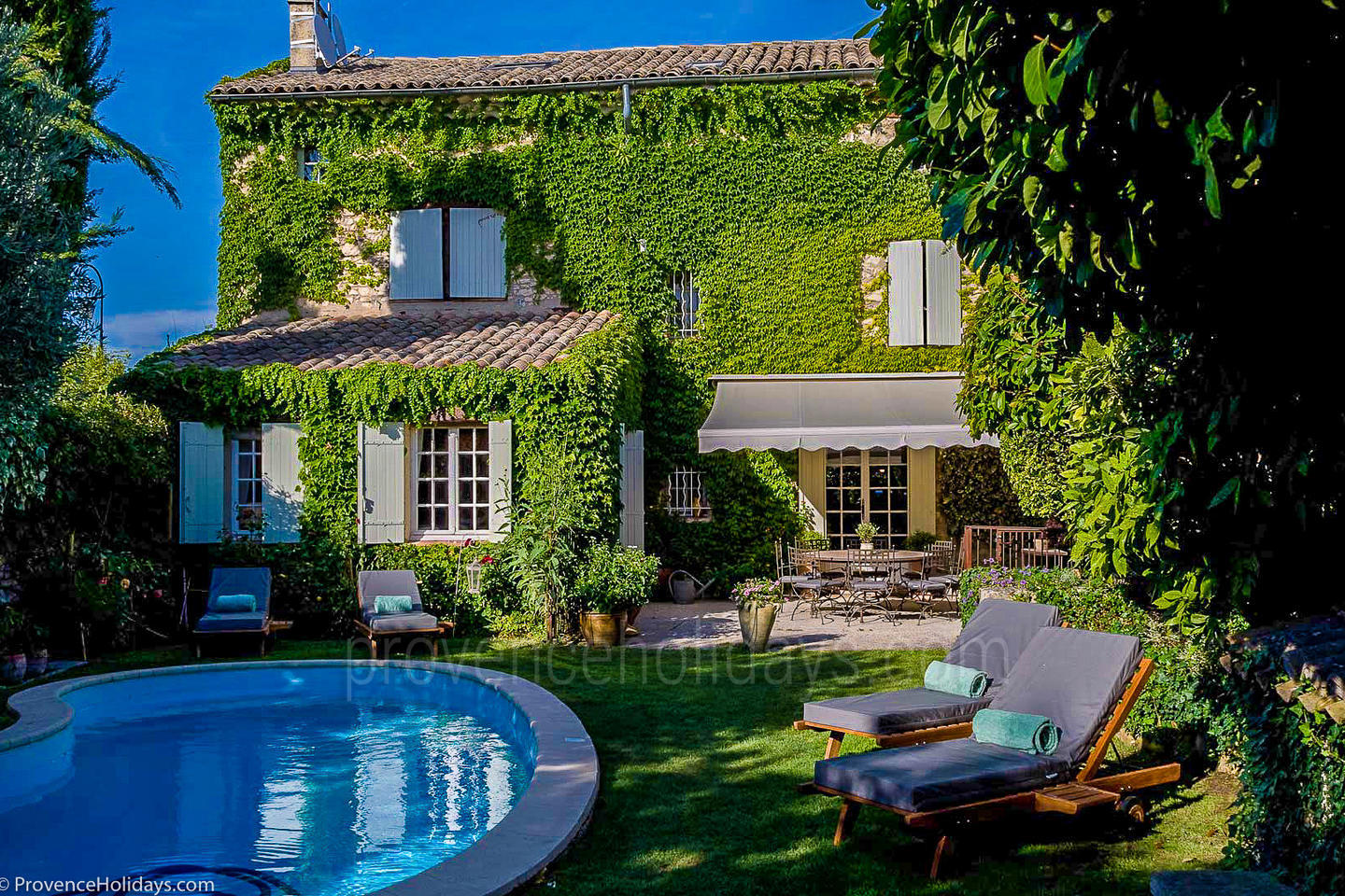 Holiday Rental with Air Conditioning & Heated Pool Maison Louise: Swimming Pool - 1