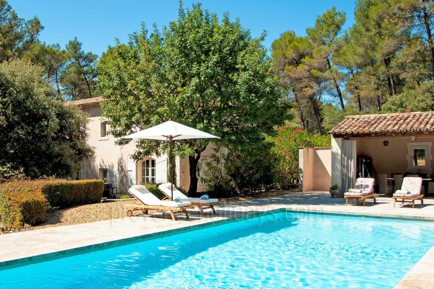 Schönes haustierfreundliches Bauernhaus mit Klimaanlage 1 - Le Mas des Roses: Villa: Pool