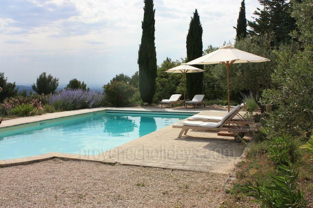 Location de vacances isolée avec piscine chauffée à Blauvac 6 - Mas Blauvac: Villa: Pool