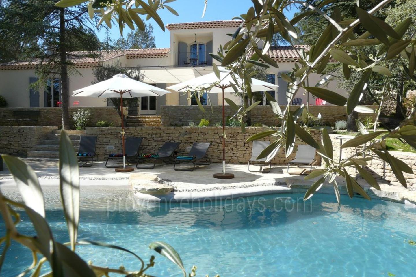 Ferienhaus mit privatem Pool in der Nähe von Gordes 1 - Le Mas des Cigales: Villa: Pool