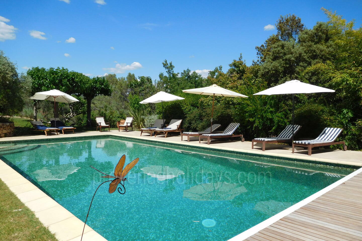 Grande bastide en pierre avec piscine chauffée -1 - Mas Lorgues: Villa: Pool