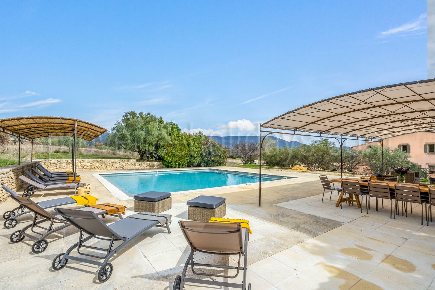 Superb renovated Bastide with Heated Pool in the heart of the Luberon La Bastide des Sources: Swimming Pool - -1
