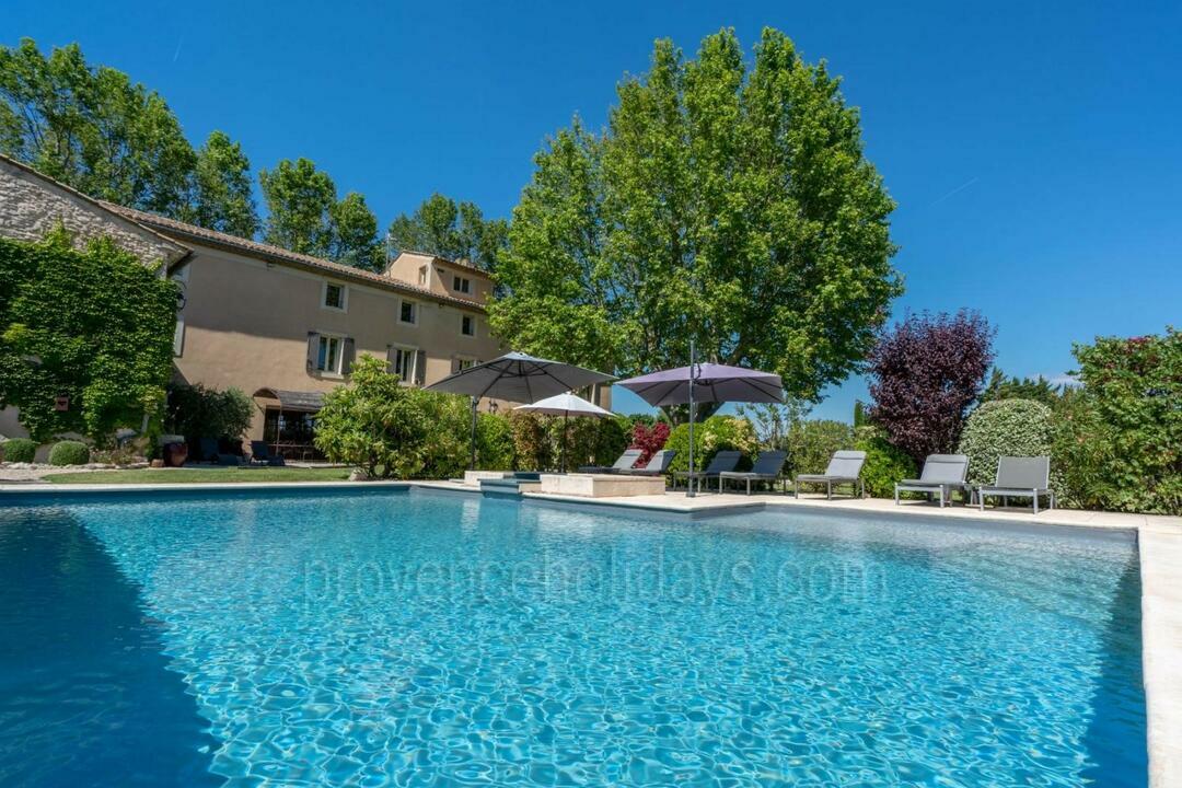 Charming Provencal Bastide with Jacuzzi in the Luberon Bastide du Vieux Platane: Swimming Pool - 5