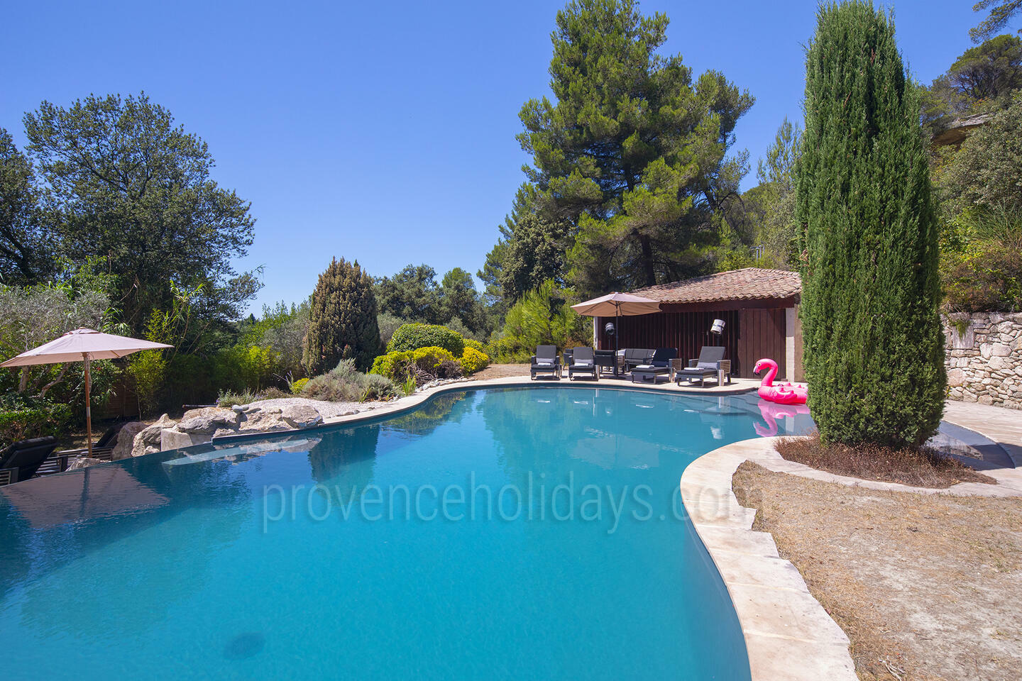 Exceptional Property with Outdoor Cinema and Private Lake 1 - Mas du Lac: Villa: Pool