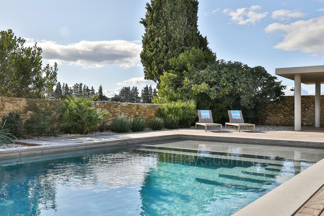 Beautiful Holiday Rental with Home Cinema and jacuzzi Bastide Sainte-Cécile: Swimming Pool - 4