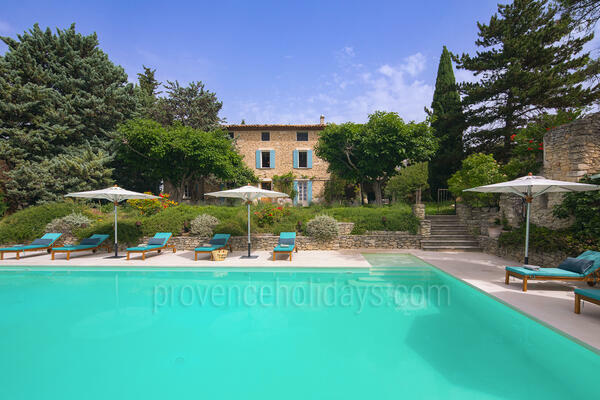 Villa met overloopzwembad in de buurt van de Mont Ventoux
