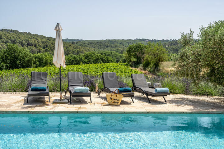 Prachtige vakantiewoning met verwarmd zwembad dichtbij Aix-en-Provence 3 - Mas de Beaulieu: Villa: Pool