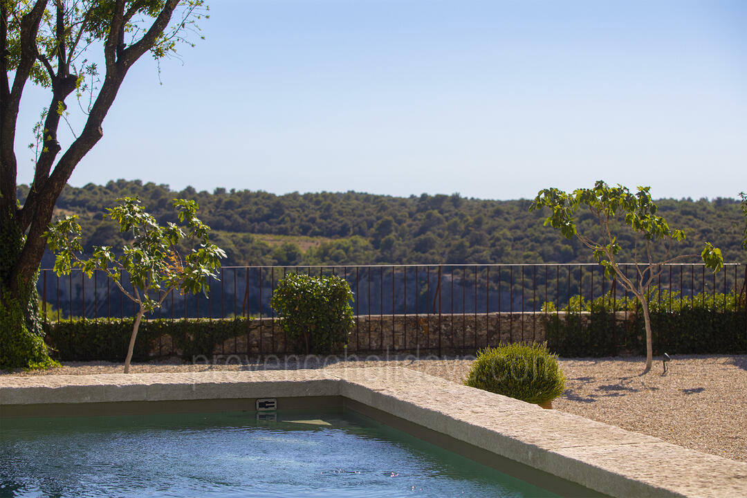 Historisch pand met verwarmd zwembad vlakbij de Mont Ventoux 4 - Mas des Remparts: Villa: Pool