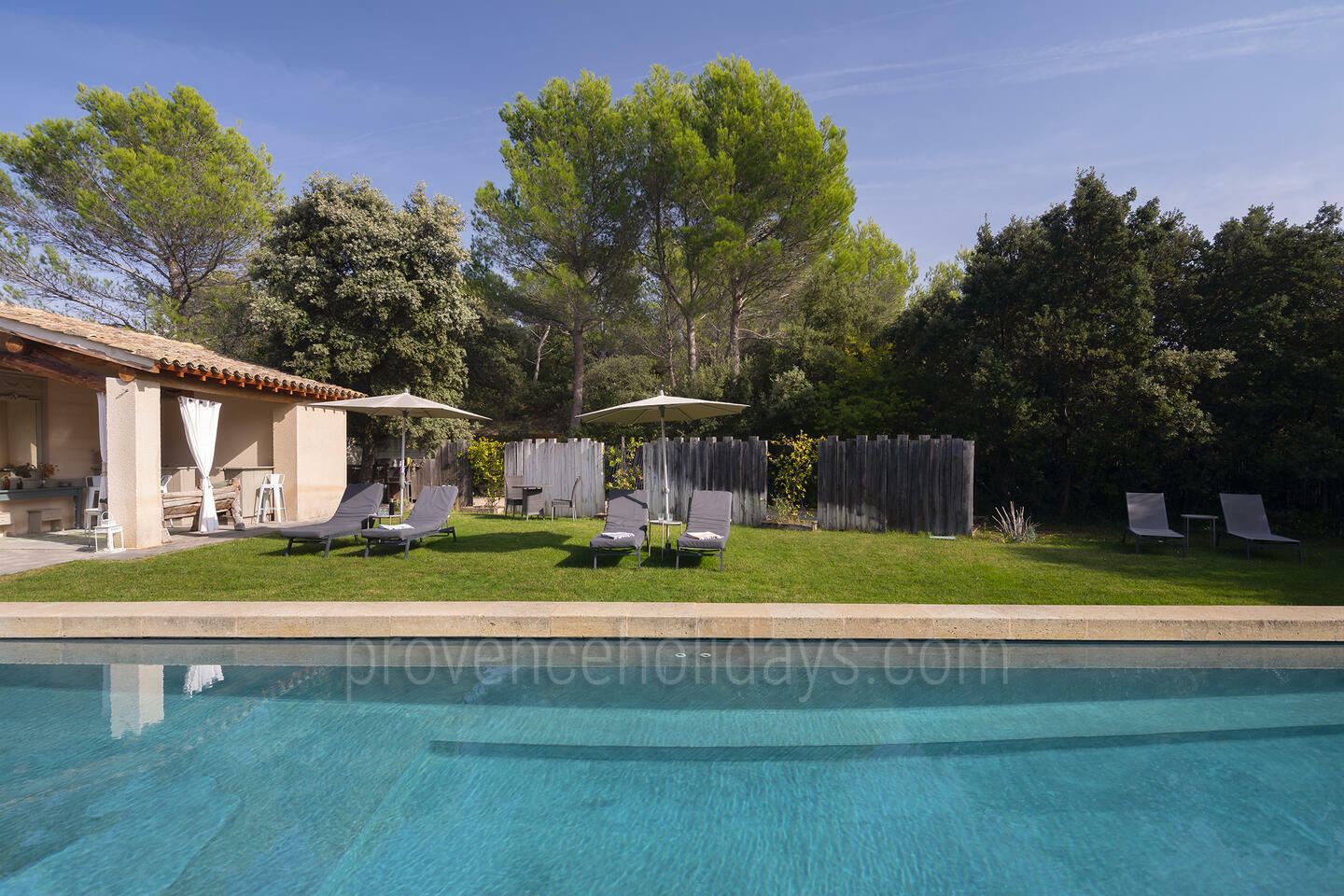 Mas rénové avec piscine chauffée près de Beaumes-de-Venise -1 - Bergerie de Beaumes: Villa: Pool
