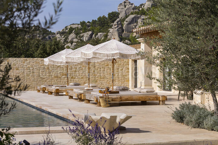 Location de vacances d'exception avec piscine chauffée dans les Alpilles 3 - Mas Idéal: Villa: Pool