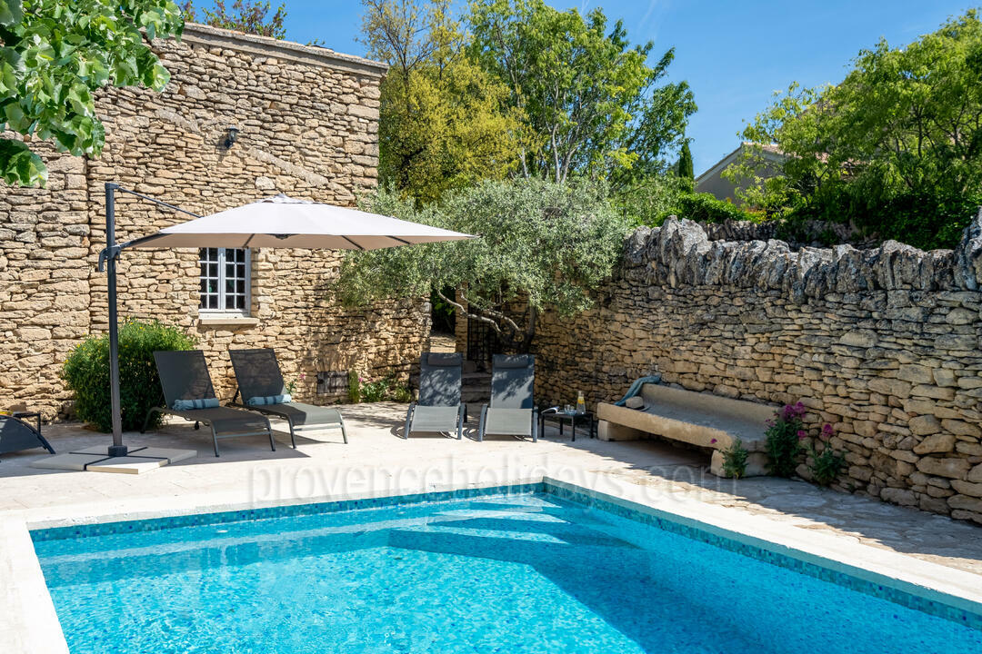 Prachtige Mas Provençal in het hart van de Luberon 6 - Mas des Aires: Villa: Pool