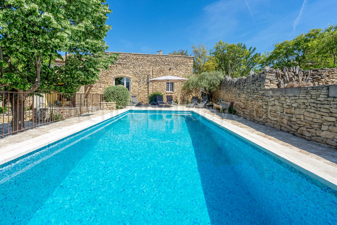 Prachtige Mas Provençal in het hart van de Luberon 4 - Mas des Aires: Villa: Pool