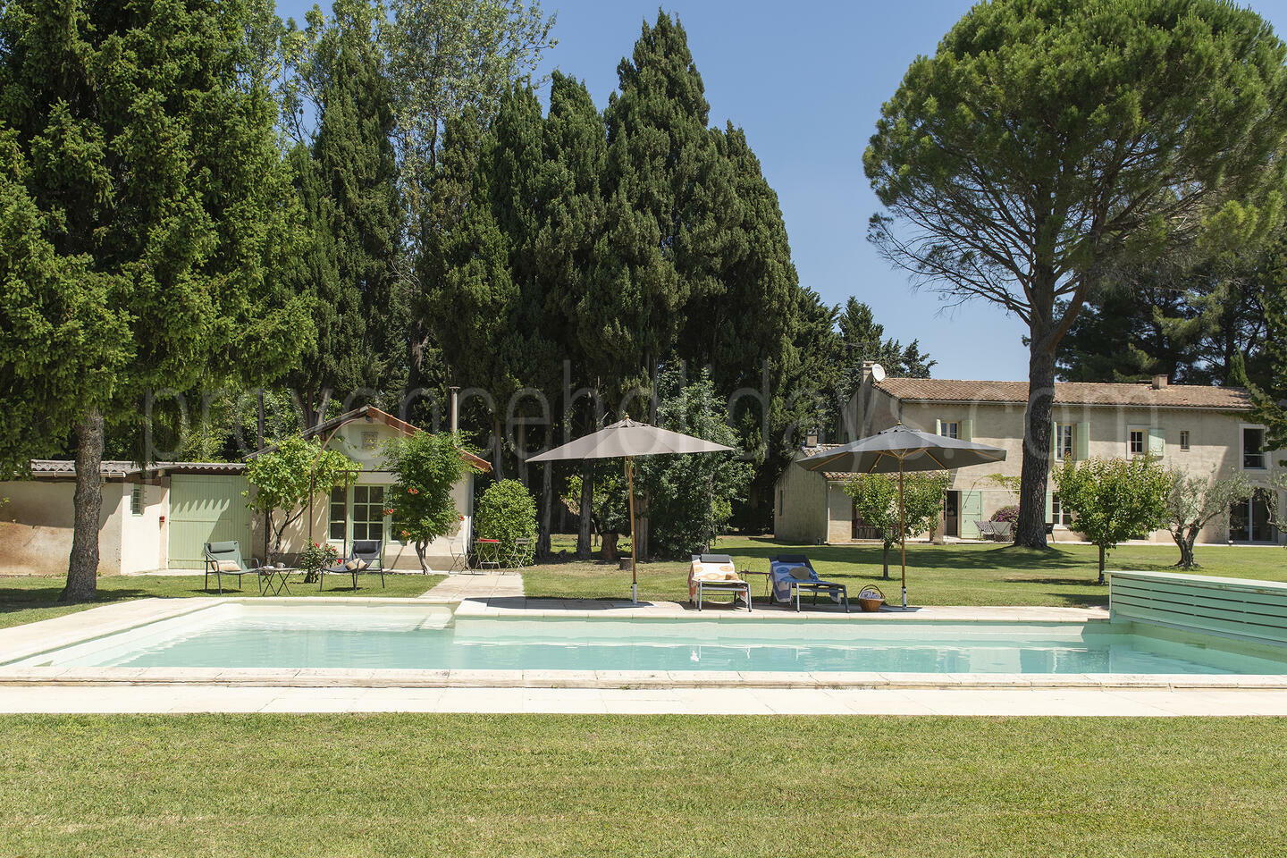 Vakantiehuis met verwarmd zwembad in Maussane les Alpilles 1 - Mas du Trident: Villa: Pool