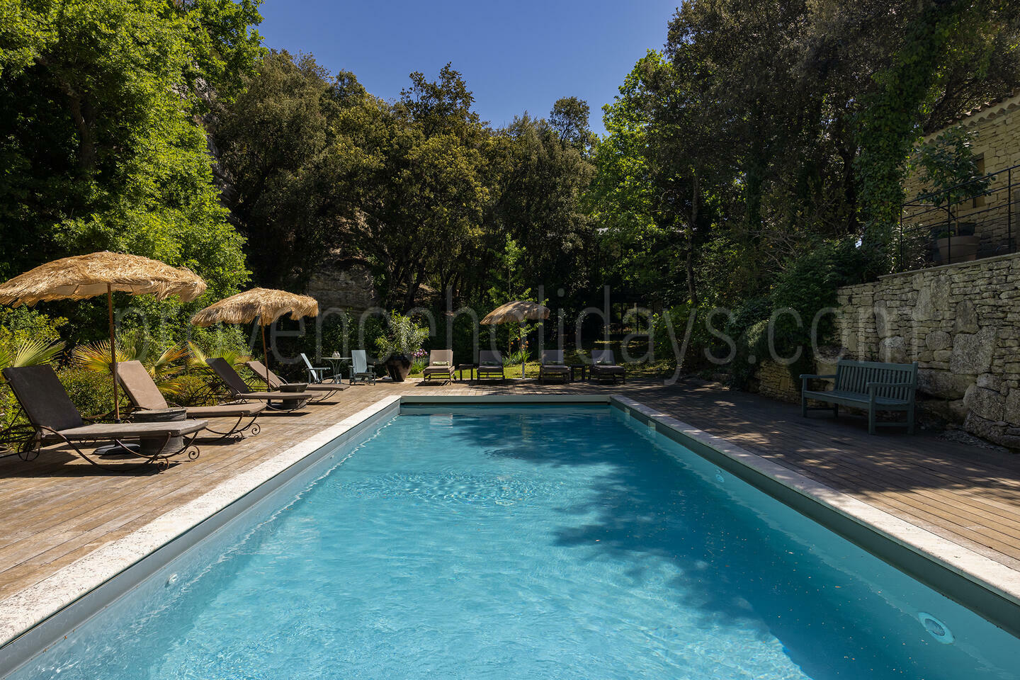 Elegant pand met prachtig uitzicht op de Luberon 1 - Un Secret Provençal: Villa: Pool