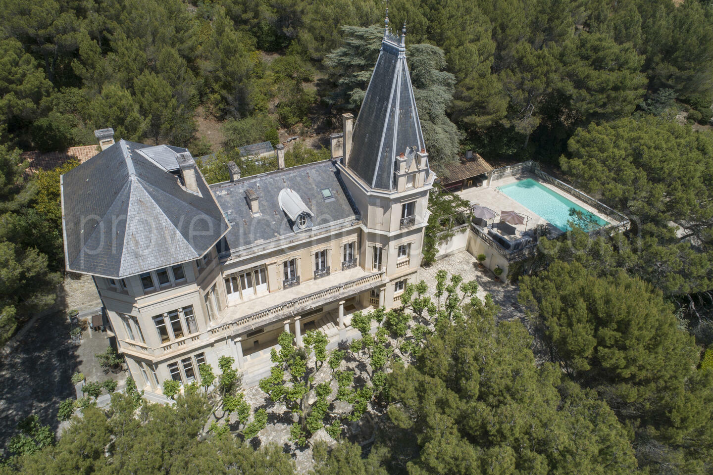 Luxury Château for Twelve guests in Provence 1 - Château Vacqueyras: Villa: Exterior