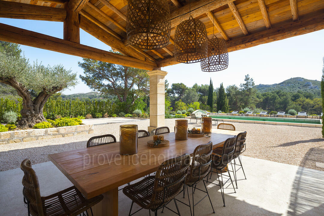 Luxe vakantiewoning voor 8 personen in Les Baux 5 - Mas de Provence: Villa: Exterior