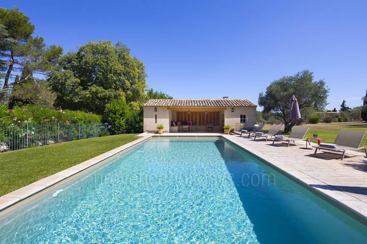 Large Holiday Home with Heated Pool in Saint-Rémy Mas Saint-Rémy: Swimming Pool - 12
