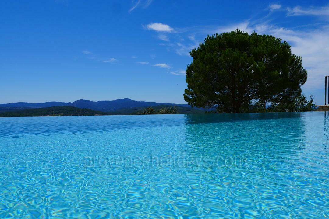 Maison de vacances avec vue panoramique et piscine à débordement 5 - Chez Cécile: Villa: Pool