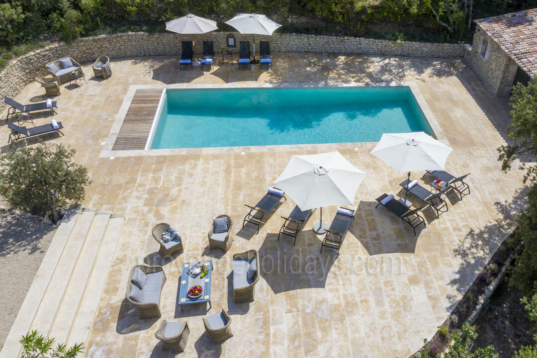 Luxury Holiday Rental with Heated Pool in Bonnieux 4 - Mas Bonius: Villa: Pool