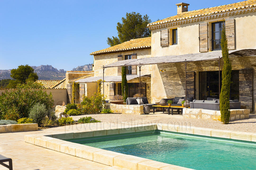 Luxe vakantiewoning voor 8 personen in Les Baux 7 - Mas de Provence: Villa: Pool