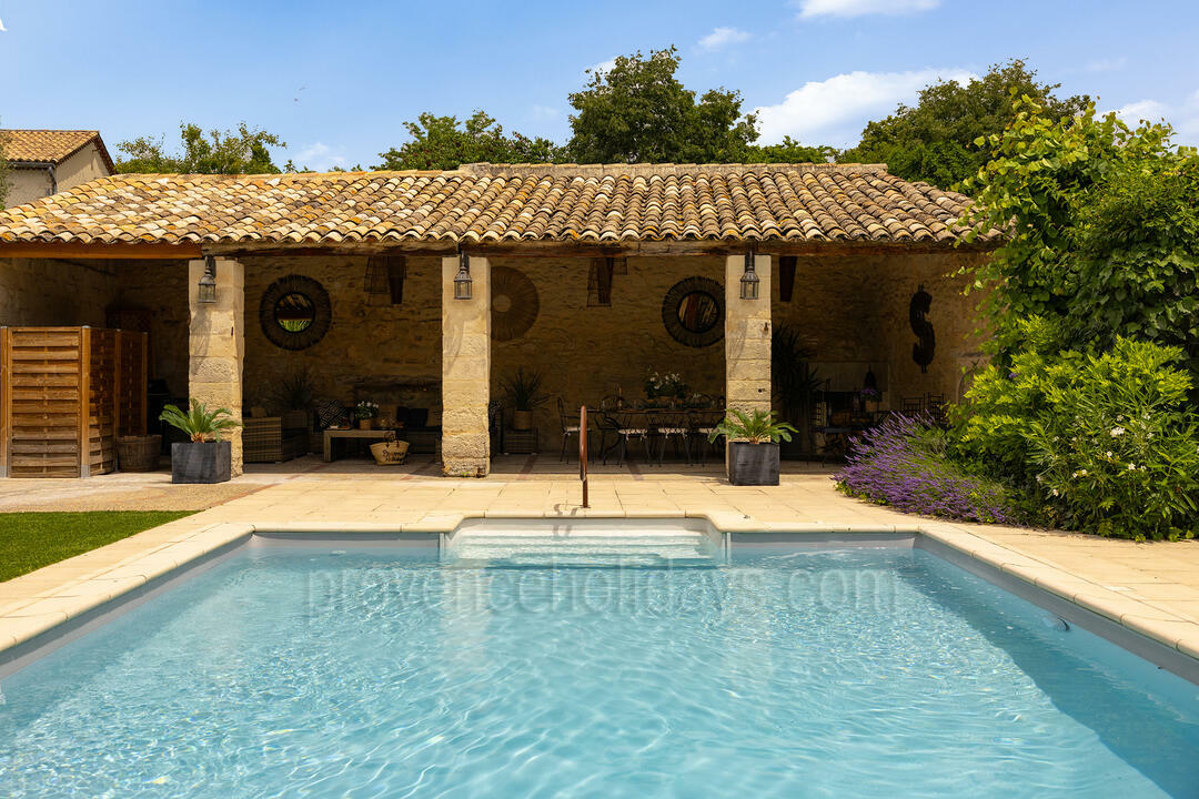 Huisdiervriendelijke vakantiewoning met verwarmd zwembad 5 - La Bâtisse d\'Uzès: Villa: Pool